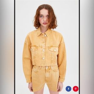 Zara Mustard denim shorts! NWT